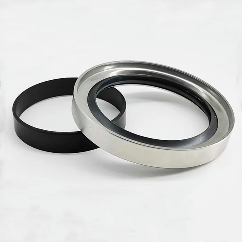 Rotary Screw Air Compressor Stainless Steel Shaft Seal 75x95/100/100x10/10/12 Double lips PTFE oil seals