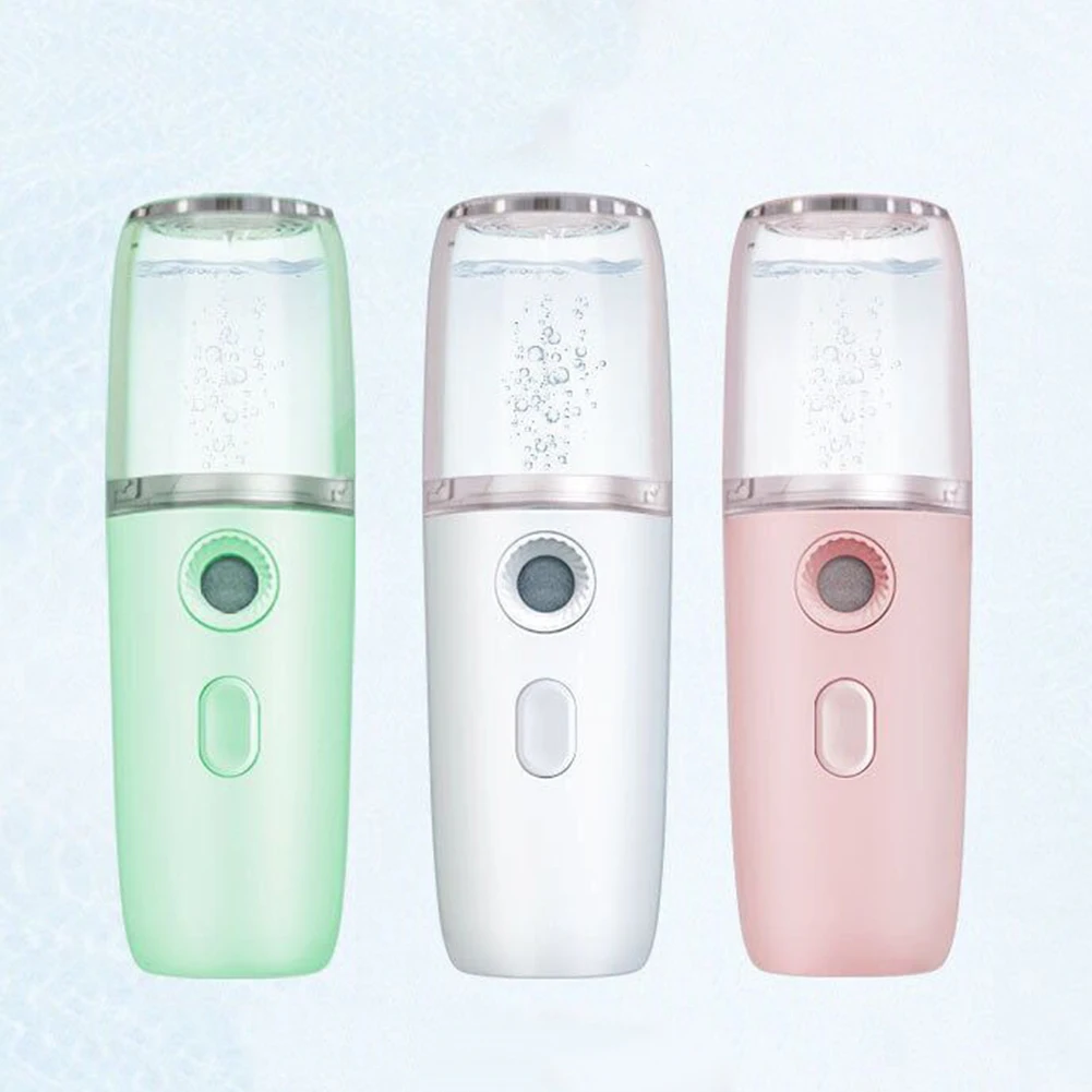Portable Handheld Nano Mist Spray Facial Humidifier Moisturizing Instrument USB Charging Water Steamer Hydrating Device | Красота и
