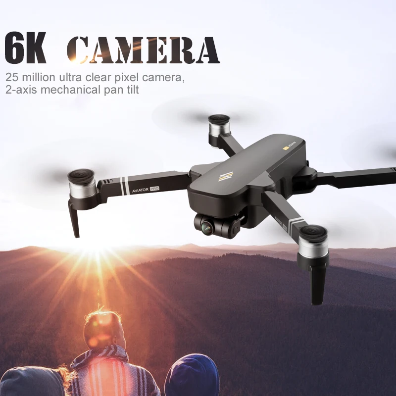 

8811 PRO Foldable 5G WiFi FPV GPS RC Drone with 2-axis Gimbal 6K Camera Brushless Professional Quadcopter RC Helicopters Toys