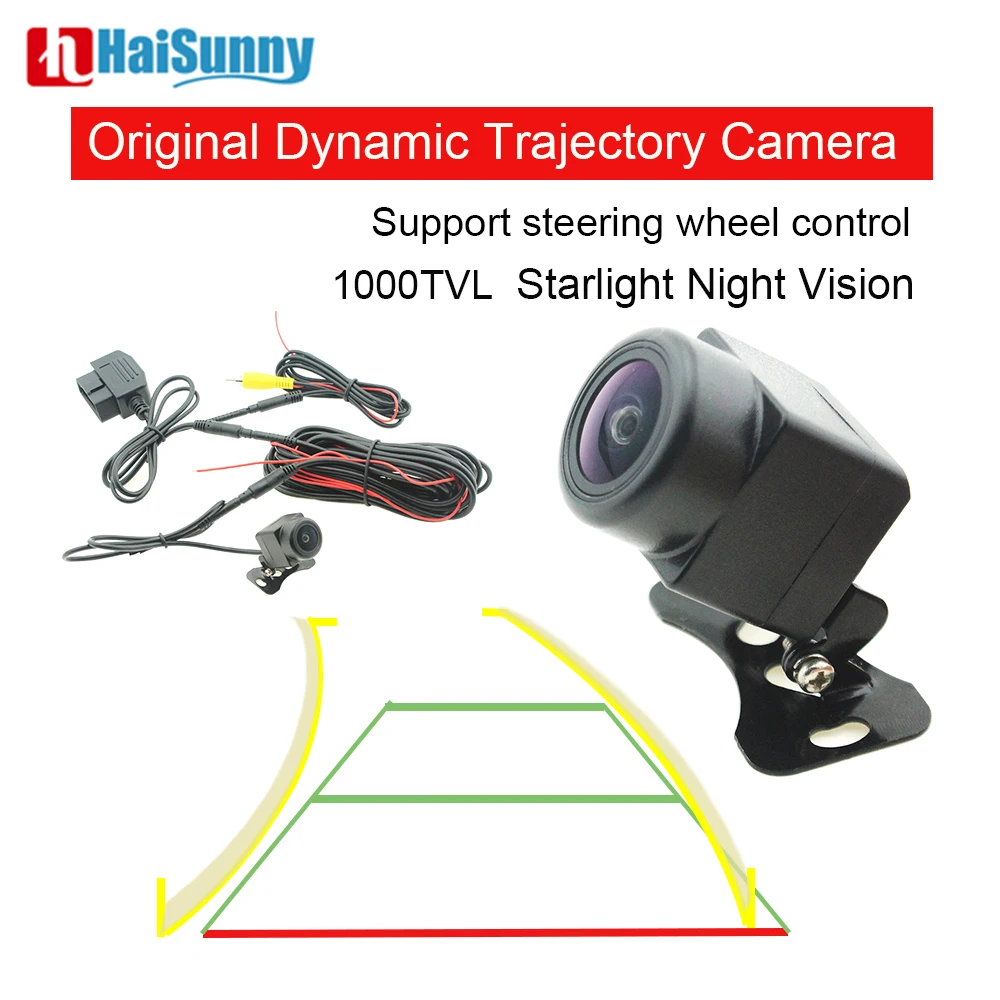 

Dynamic Trajectory reverse camera Night Vision 1000TVL Waterproof Original Screen Upgrade Parking Image Car Rear View Camera hd
