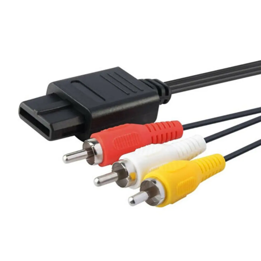 N64 SNES Gamecube 6FT RCA AV TV Аудио Видео стерео кабель Шнур для nasud 64 изысканный дизайн