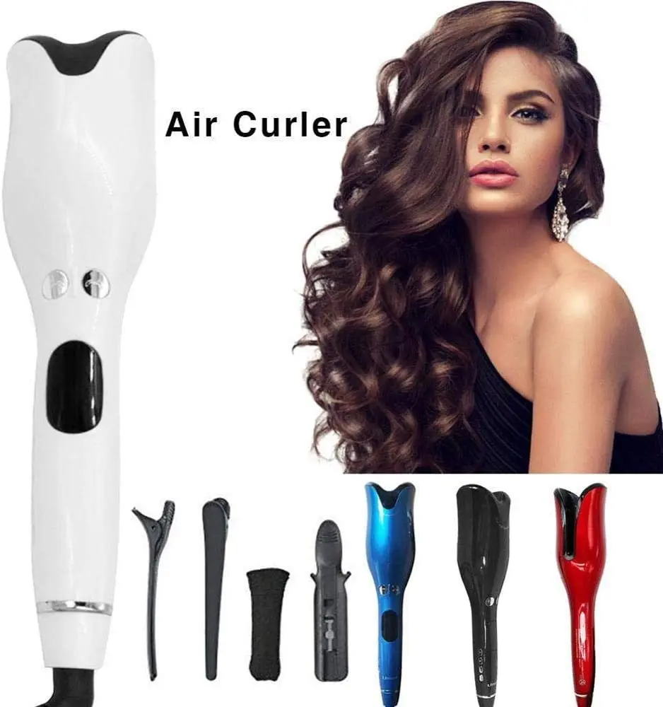 

Автоматические щипцы для завивки волос, плойка розового типа с инфракрасным ЖК-дисплеем, можно настраивать логотип, Прямая поставка, 2021