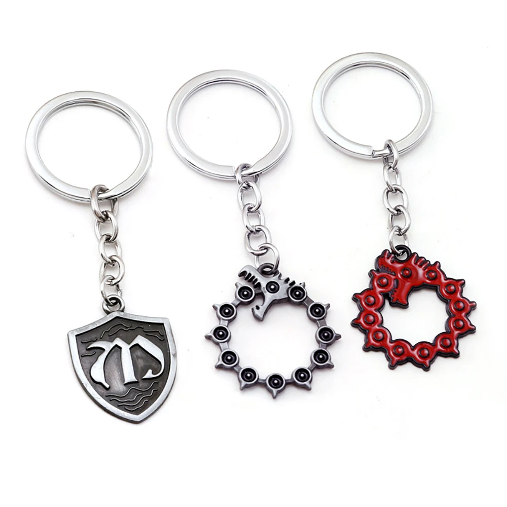 

Anime Seven Deadly Sins Meliodas Arms Key Chain Escanor Rhitta Axe Nanatsu No Taizai Weapon Pendant Keyring Trinket Gift For Men