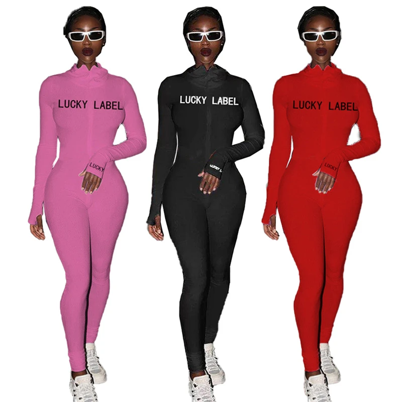 

Fall Clothing Women Rompers High Waist Turtleneck Sexy Jumpsuits Black Bodysuit Long Sleeve Jumpsuit Wholesale Dropshipping