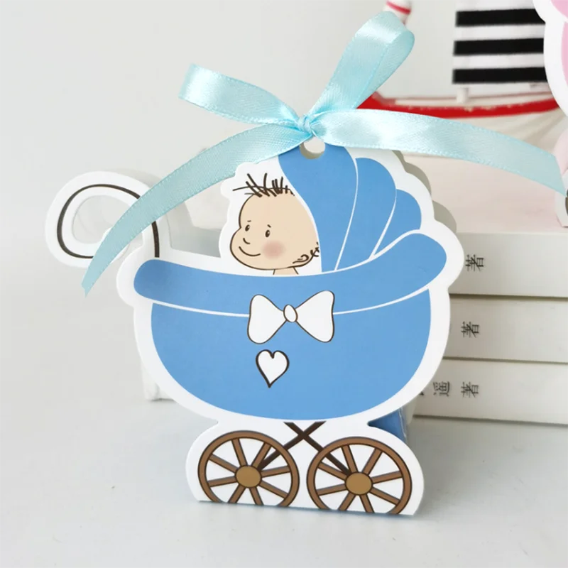 6x5x7.8cm 50pcs AVEBIEN 20/50 шт в наборе, Лидер продаж, красивые Детские коляски коробка конфет baby Shower шоколад Бумага Сувениры Подарочная коробка День рождения украшения для детей - Цвет: 6x5x7.8cm 50pcs