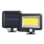 3 Modes120LED COB Солнечный настенный светильник движения PIR Сенсор открытый Водонепроницаемый воздухокомпрессор для Мощность светильник уличных танцев Путь лампы дропшиппинг