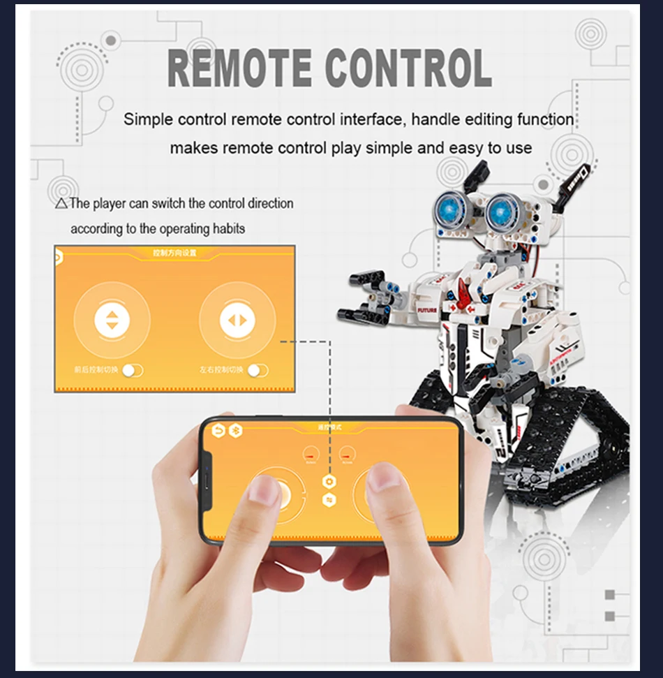 Интеллектуальный автомобиль кирпичи приложение RC робот изобретатель