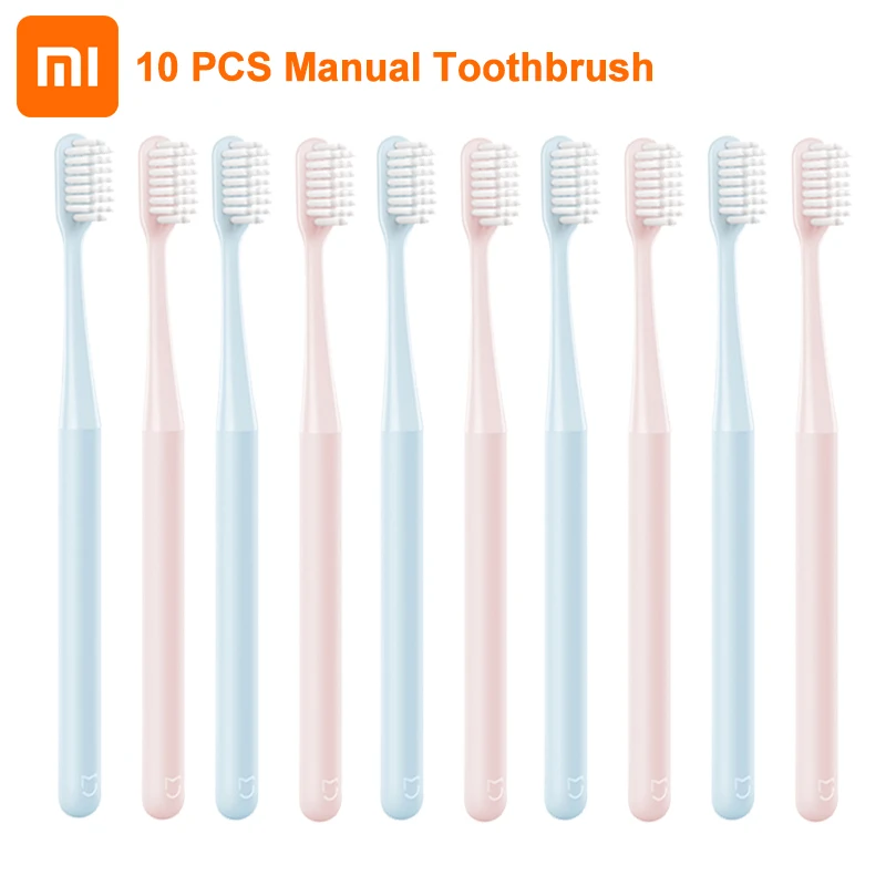 

Xiaomi Mijia 10PCS Toothbrush Manual Soft Superfine Round Brush Deep Cleaning Tartar Tooth Brush Original