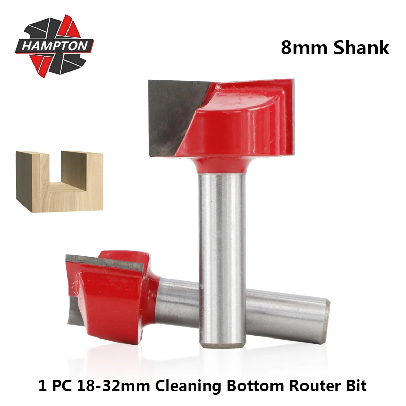 Hampton 1 шт. Концевая фреза 8 мм хвостовик Чистка нижней части для вырезания гребней