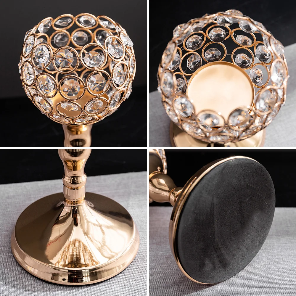 

Candlestick Candle Holder Luxurious Modern European Candle Holder Centerpieces for Wedding Tables Candlelight Dinner Decoration