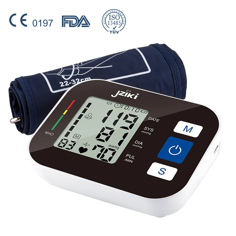 

Tonometer Automatic Wrist Digital Blood Pressure Monitor Digital lcd Sphgmomanometer Heart Rate Pulse Meter BP Monitor