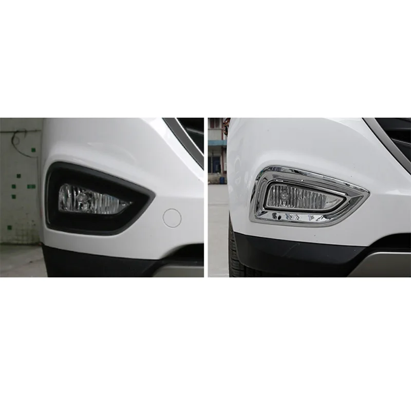 Для Hyundai Tucson IX35 2014 2015 2016 внешний ABS Хром передний светильник крышка лампы