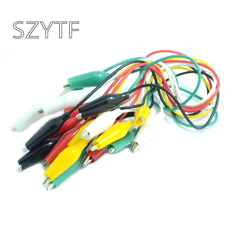 Хит 10 шт. зажимы типа крокодил электрические сделай сам Тестовые провода двойные
