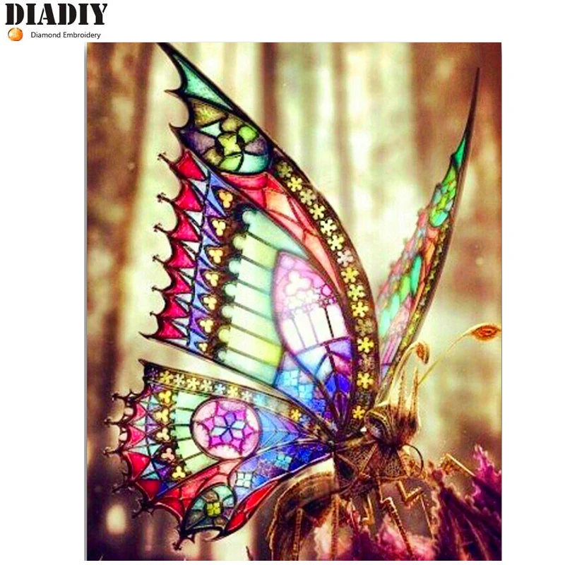 

Full Square/Round Drill 5D DIY Diamond Painting Colorful butterfly Embroidery Cross Stitch Mosaic Home Decor Gift