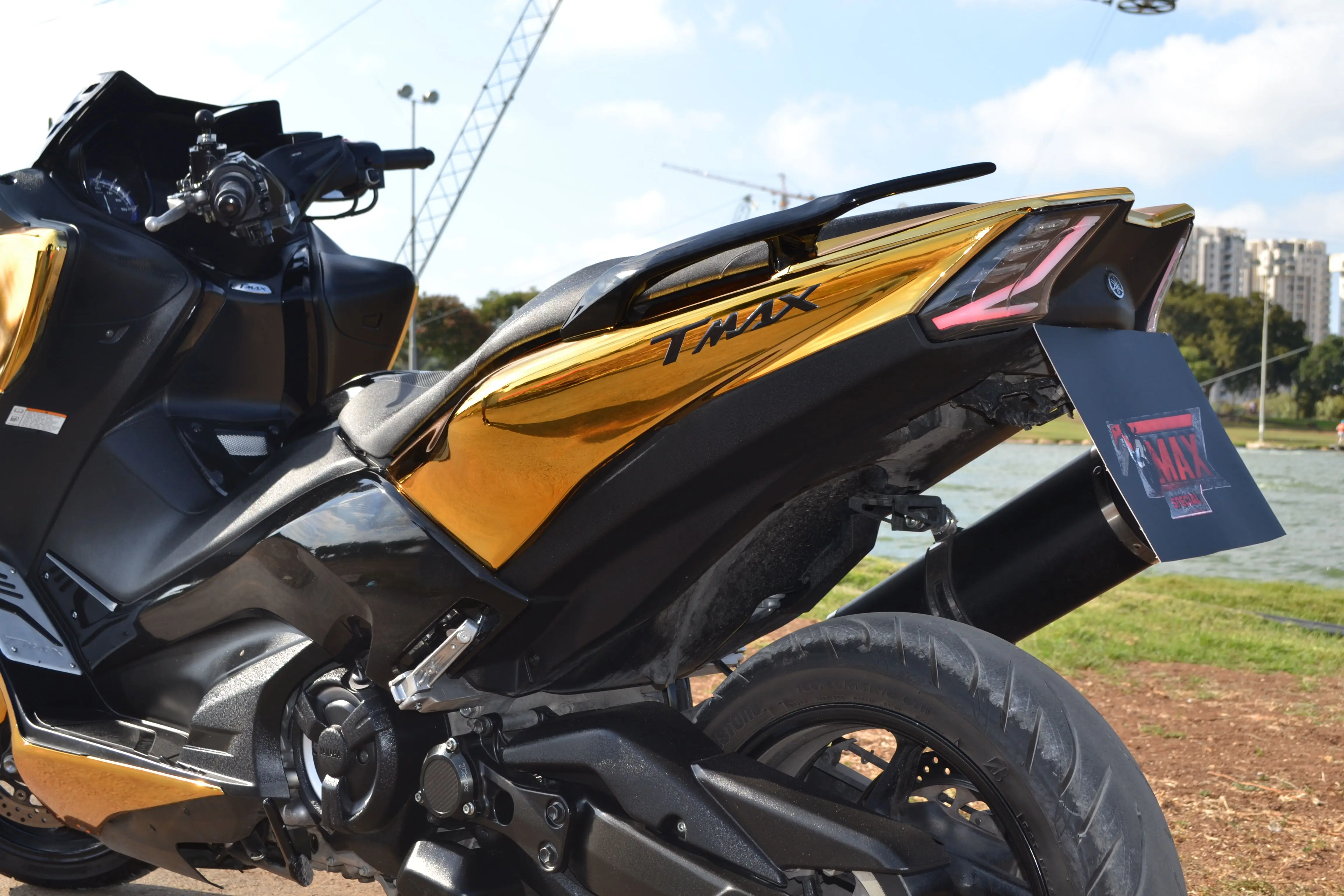 Комплект хромированных обтекателей для мотоцикла из АБС пластика Yamaha TMAX 530 2017 2019 T