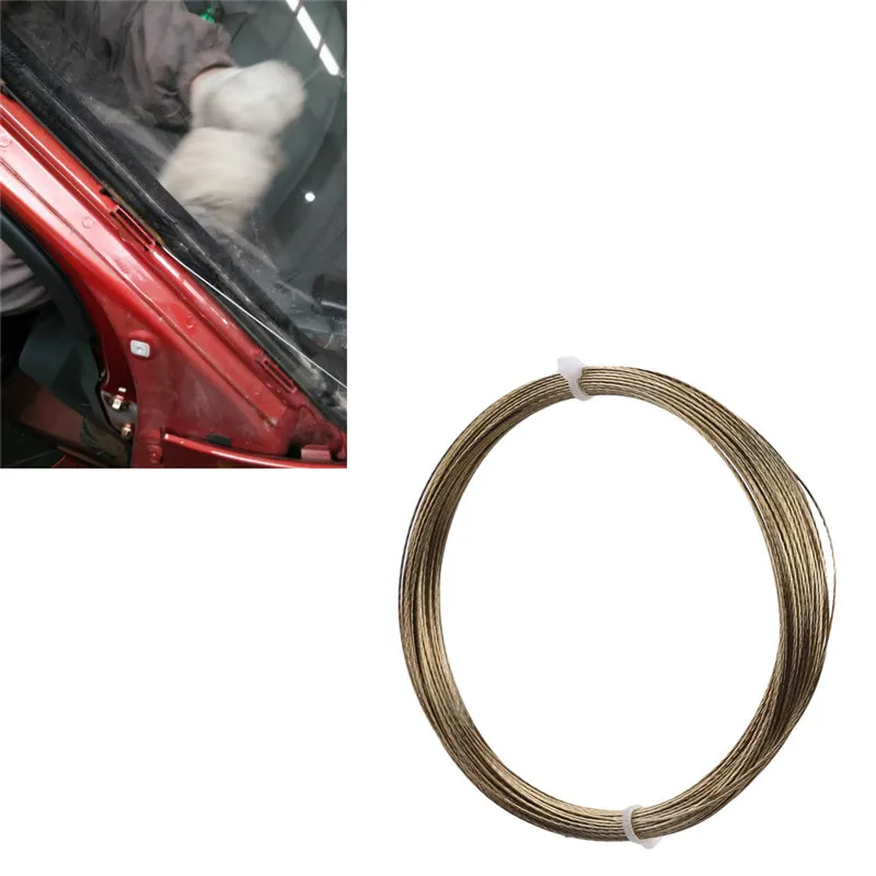 

Car Windshield Window Removal Install Steel Wire Rope Glass Remover Tool New