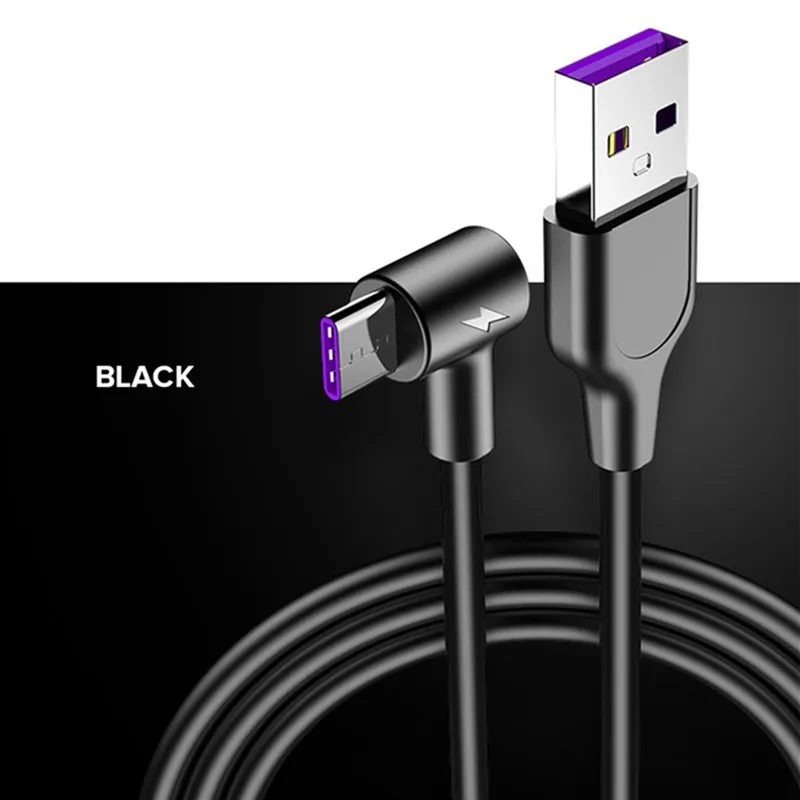 Кабель USB Type C для Samsung S9 S10 Plus 5 А 3 0 дюйма 90 градусов|Кабели мобильных телефонов| |