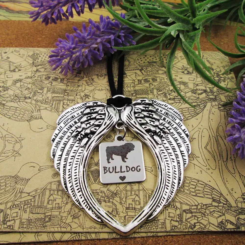 

Сердца бульдога для ушного зеркала Рождественская елка зеркало Висячие автомобильные аксессуары