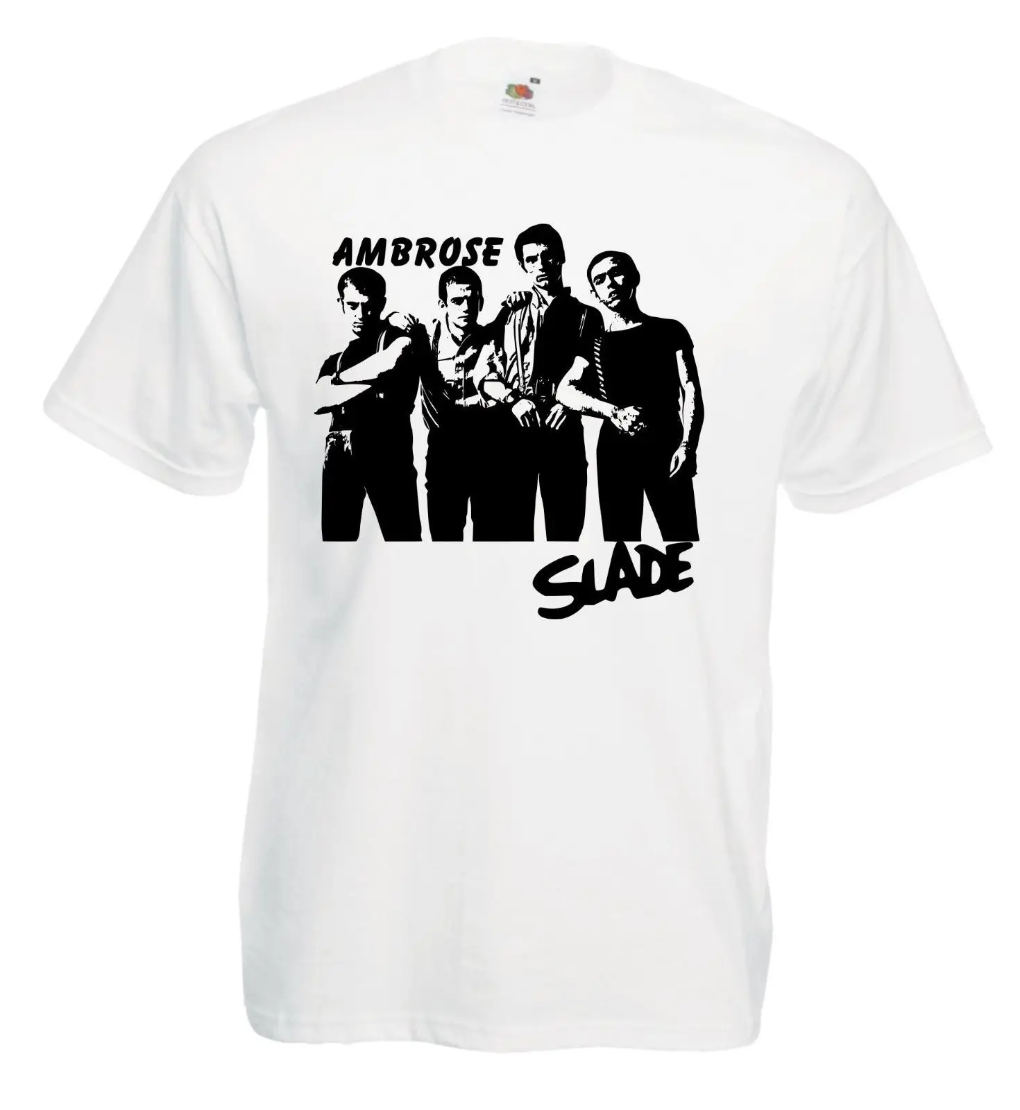 

Slade Ambrose White T-shirt, Early Slade, Various Sizes Men Summer Short Sleeves T Shirt Design Top Tee Text
