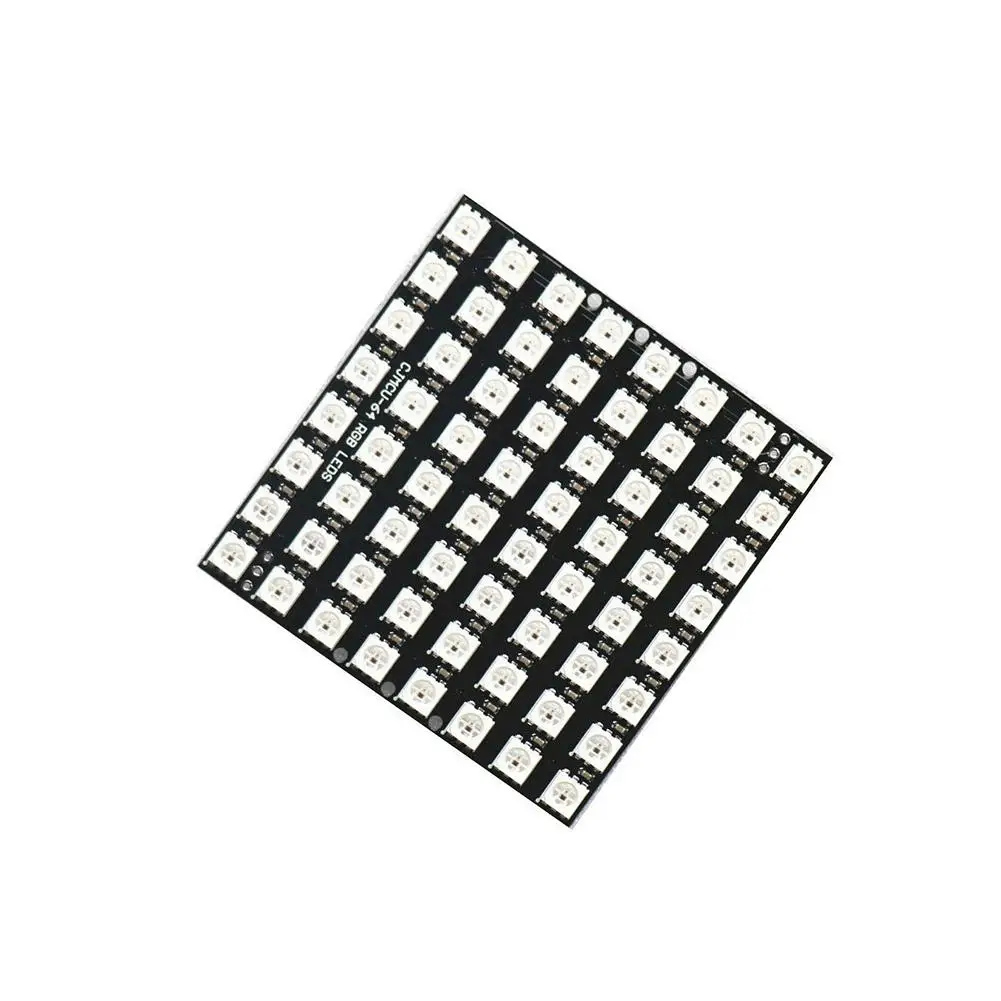 Новое поступление 1 шт. WS2812B 8x8 64-разрядный полноцветный 5050 RGB светодиодный