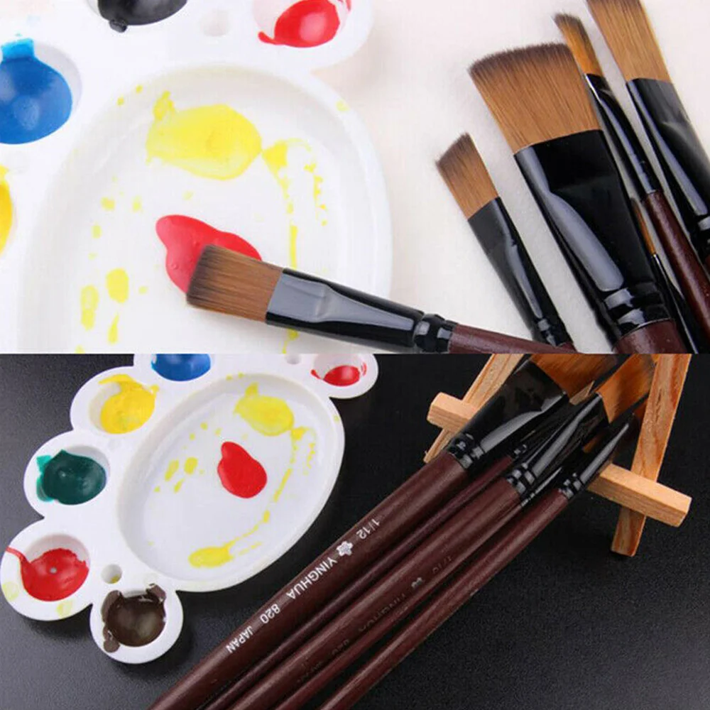 

6Pcs/set Nylon Oil Paint Brushes For Watercolor Painting