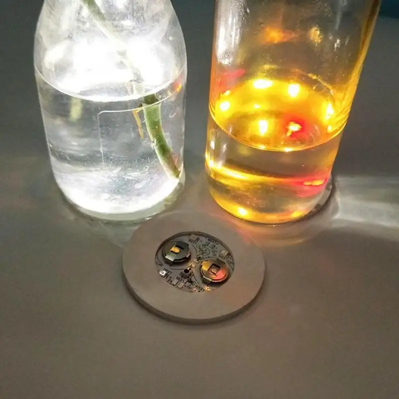 

Luminous Bottle LED Light LED Glow Coaster Vase Stickers Christmas Bar LED Club Bottle C3I0 Decoration Light Party P4C9