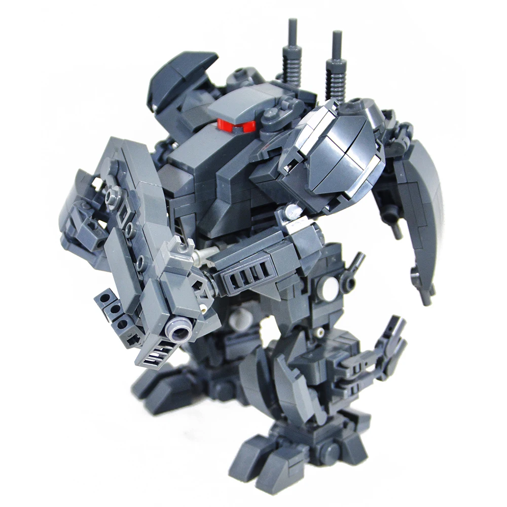 DIY строительные блоки MOC mecha для взрослых креативная сборка PC2 тяжелый робот