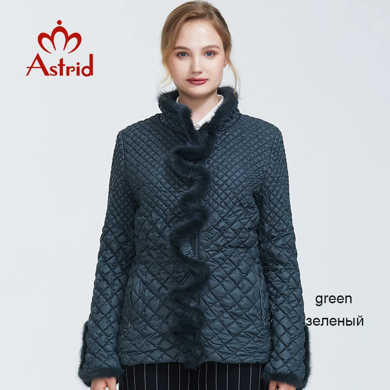 Astrid Зима новое поступление женская куртка верхняя одежда высокое качество короткий стиль фиолетовый цвет новая мода зимнее пальто для женщин AM-8828 - Цвет: 752 green
