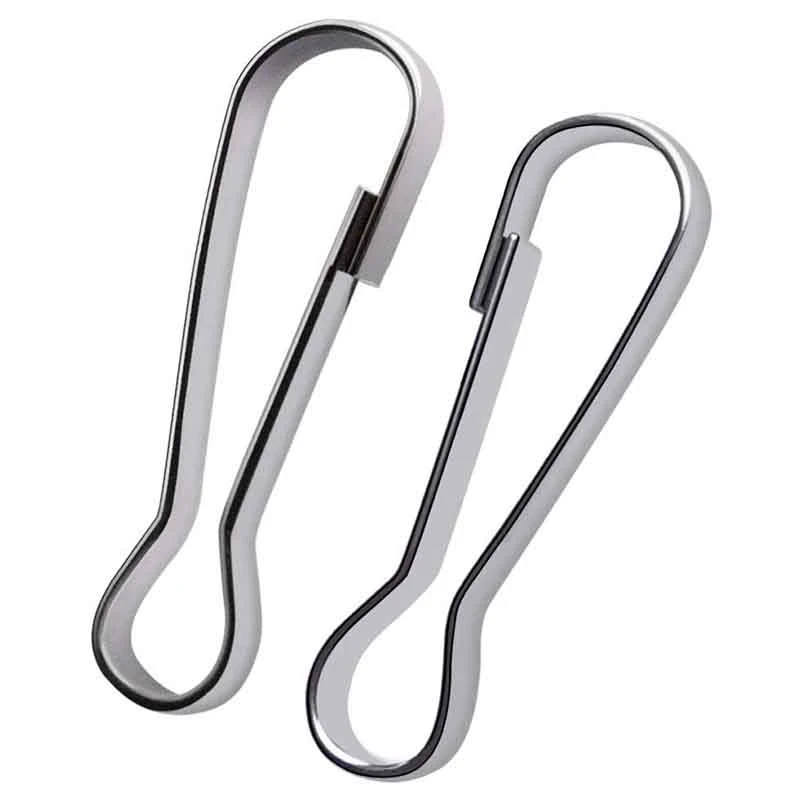 

100 Pieces of 1.18 Inches (30 mm) 304 Stainless Steel Anti-Rust Link Buckles Suitable for Wallets Keychains