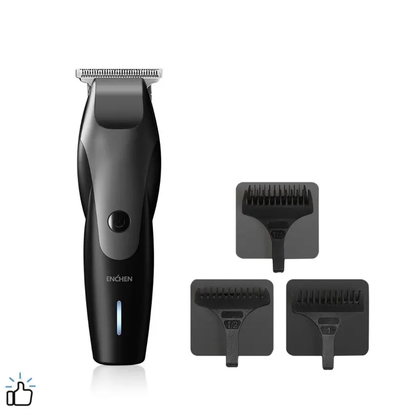 ENCHEN Hummingbird электрическая машинка для стрижки волос, usb зарядка, низкий уровень шума, триммер для волос с 3 гребнями для волос