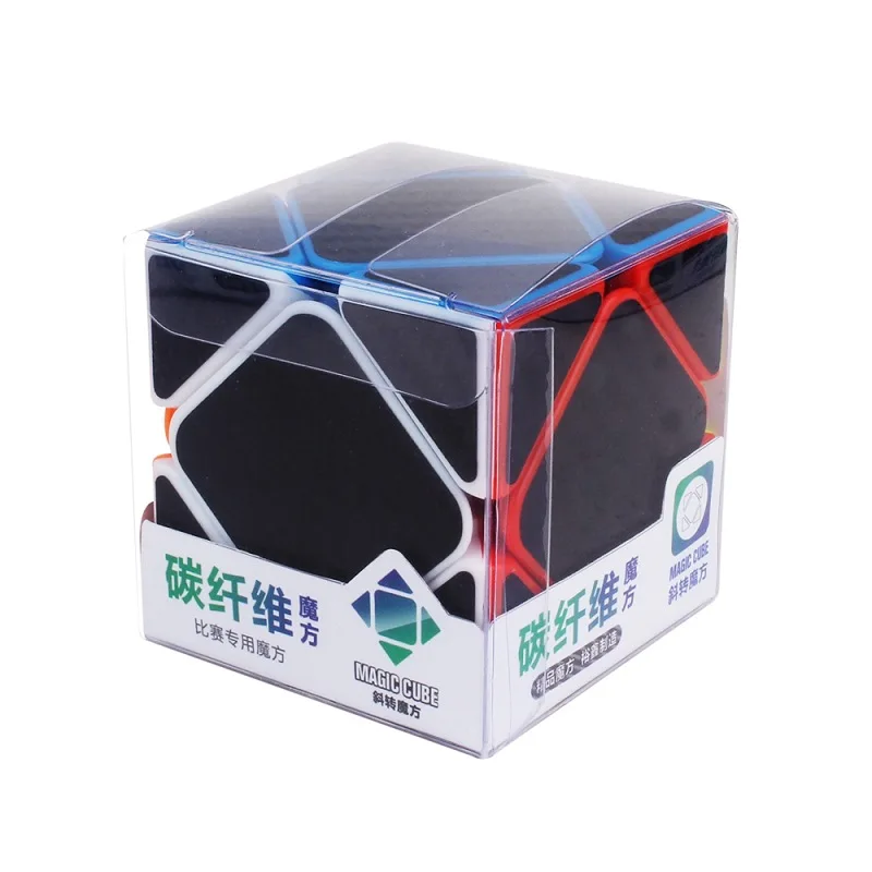Наклейка из углеродного волокна YUXIN скошенный магический куб скоростной