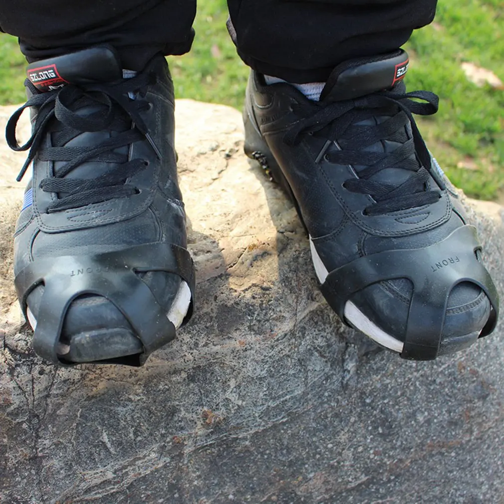 Профессиональные 10 зубов ледяные кошки зимние сапоги бахилы захват марганцевой