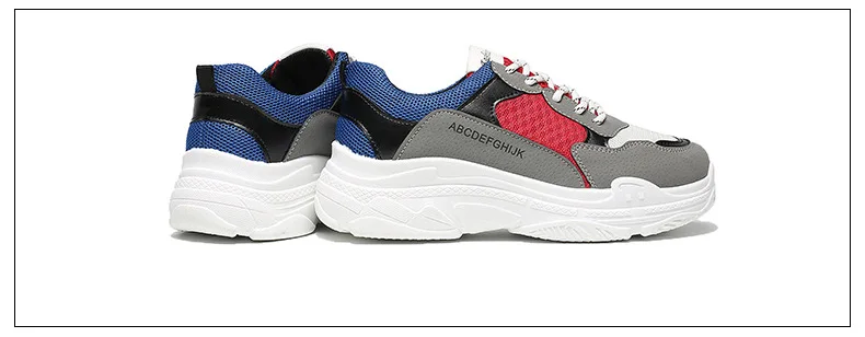 Женская спортивная обувь года моды Tenis Feminino летняя белая дышащая сетка кружева с толстым каблуком туфли на платформе расширенный супер