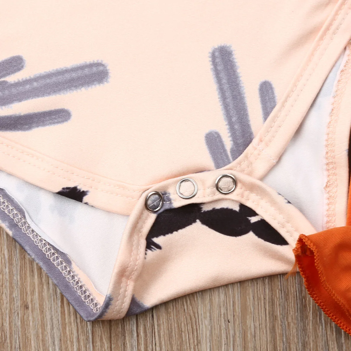 3 шт. хлопковый комбинезон с длинным рукавом и принтом кактуса | Мать ребенок