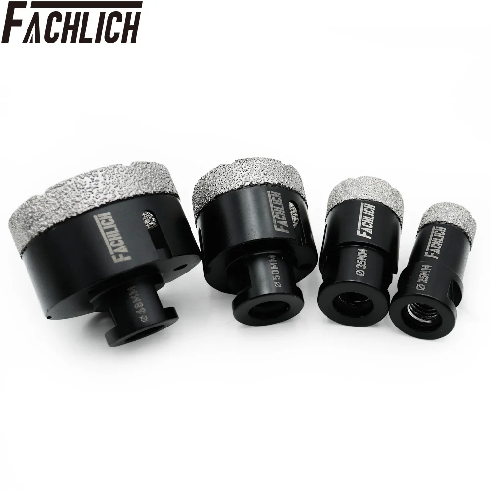 

4 шт., Алмазные коронки для керамической плитки, 25/35/50/68 мм