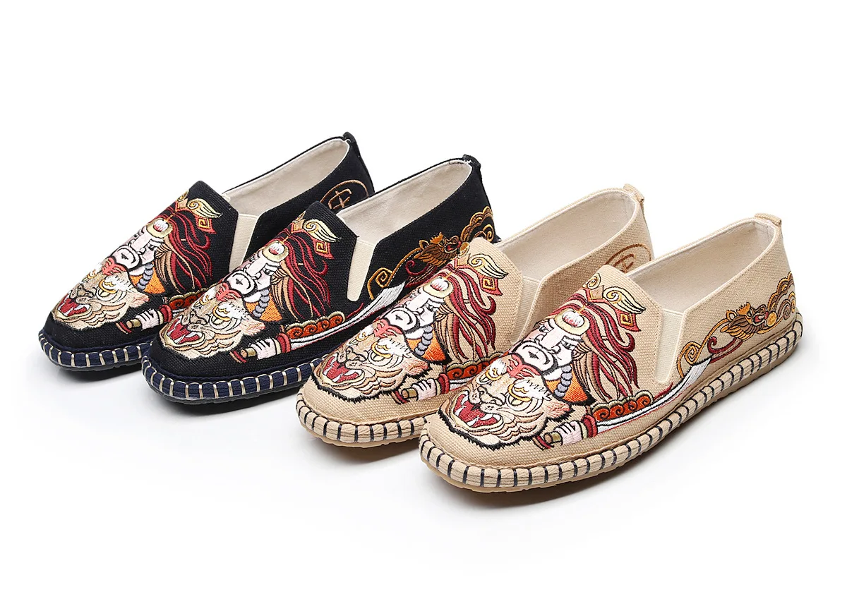 

sandalias-sandalias-Shuihu make wu song Chinese wind cotton and linen cloth shoes