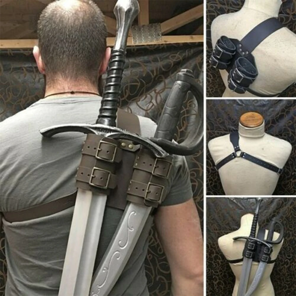 Аксессуары для косплея в средневековом винтажном стиле рыцарский кожаный задний