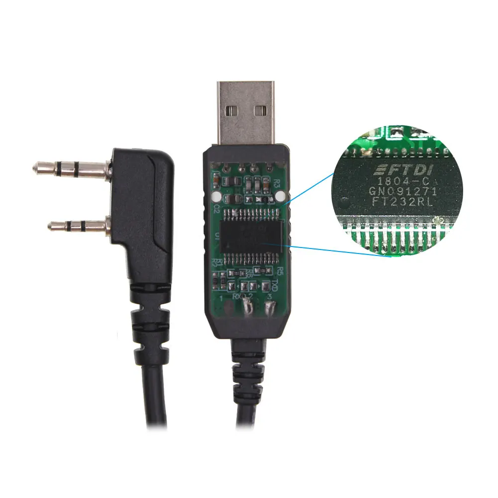 USB-кабель для передачи данных FTDI Кабель программирования BAOFENG USB-FTDI-K1 UV 5R TYT Walkie Talkie