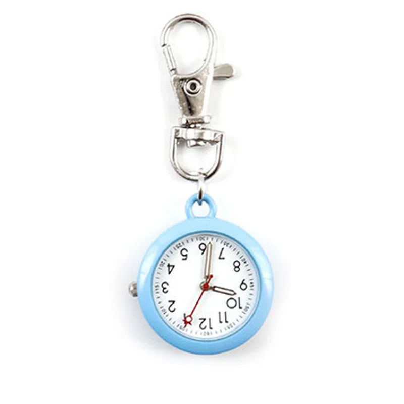 Fob Pocket Watch Hospital Gift Doctor Clock Keychain with Lobster Clip Glow in Dark Nurse Watches Dropshipping Unisex 10pcs