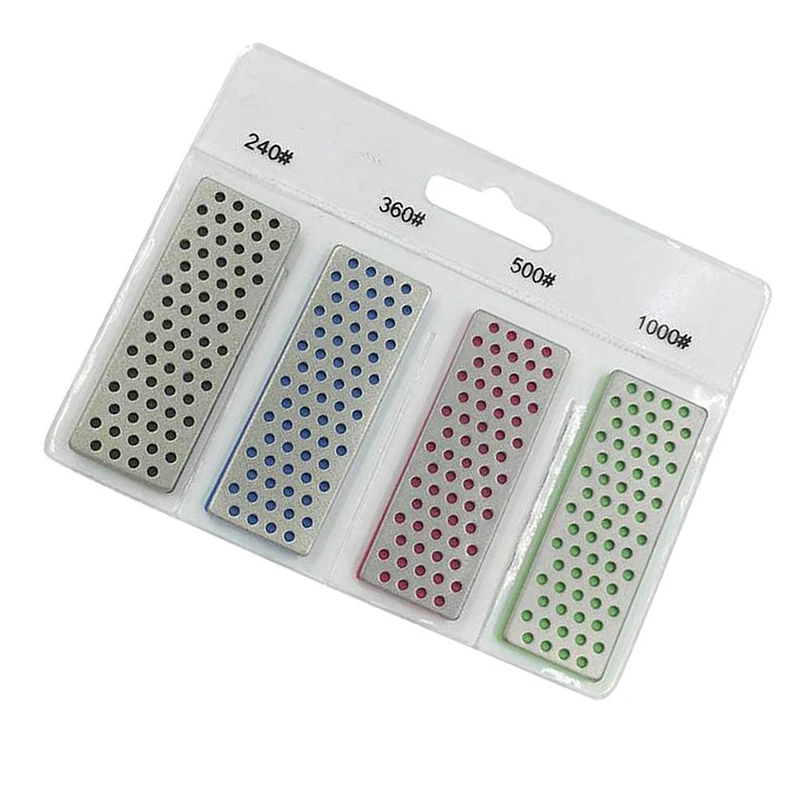 

4 Pcs Snowboard Sharpening Stone Skiing Accessories Knife Sharpener Ski Edges Tool For Ice Snowboard Ski Edges Skiing Sharpeners