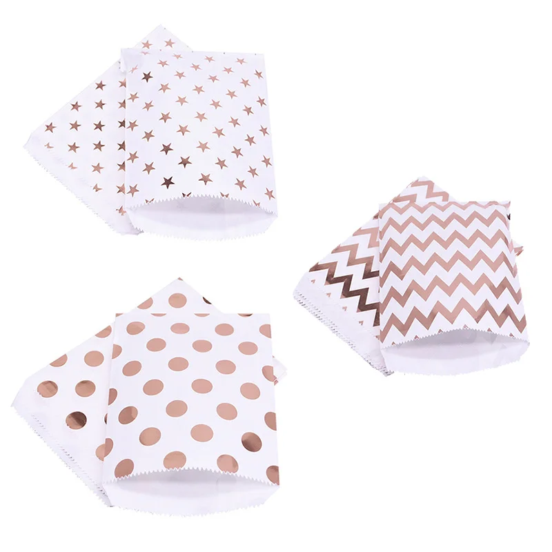 25 шт. бумажный мешок крафт-бумага для печенья конфетные пакеты подарочная