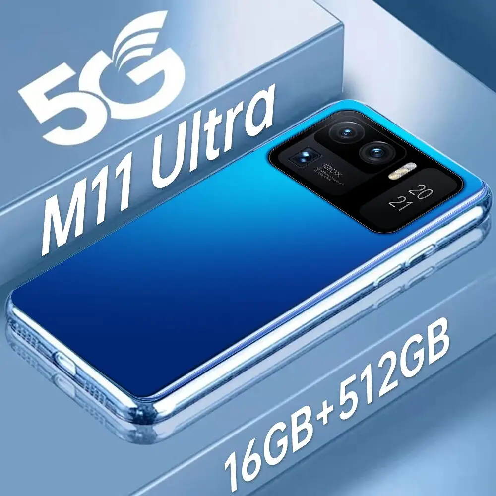 

7.0" Mi 11 Ultra Real 5G Hot Sell Cellphone 32MP+64MP 16+512GB MT6893 7200mAh Android 11 Global Version Smartphones 5G Celulares