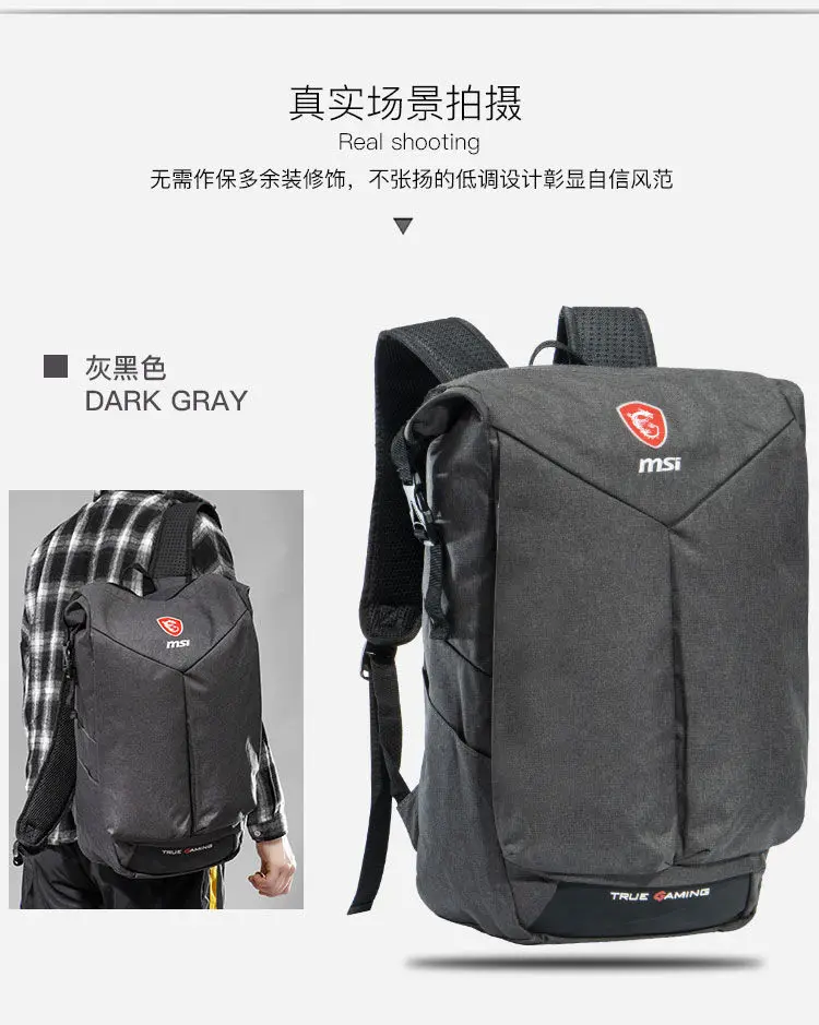 2020 лучший оригинальный рюкзак для ноутбука 1:1 подходит MSI GE/GL/GP/GS/PE 15 6 дюймов смарт