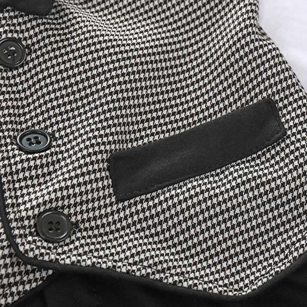 Handsome Baby Boy Formal Party Long Sleeve Romper Christening Wedding Tuxedo Waistcoat Bow Tie Suit Kids Child Clothing 0-24M |