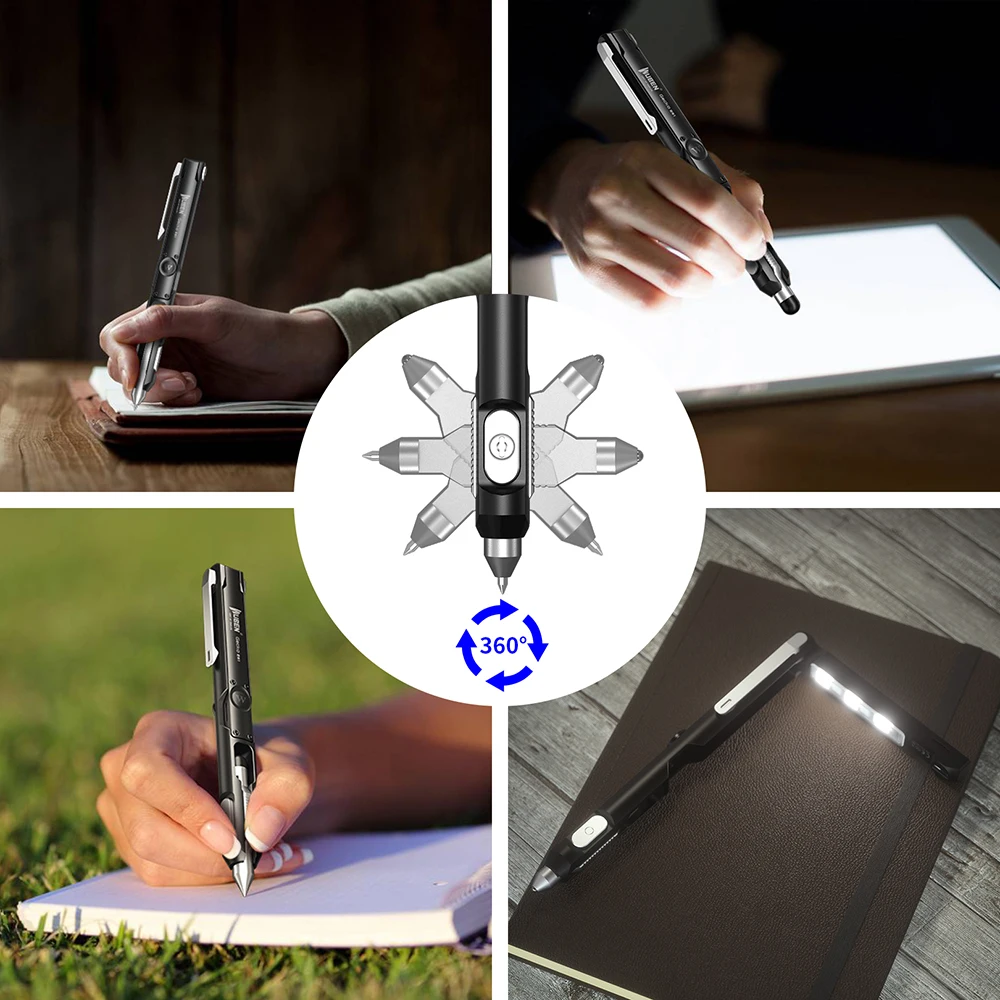 Beli WUBEN Gecko E61 Senter Lampu Pena LED Isi Ulang USB Senter Taktis EDC Multifungsi