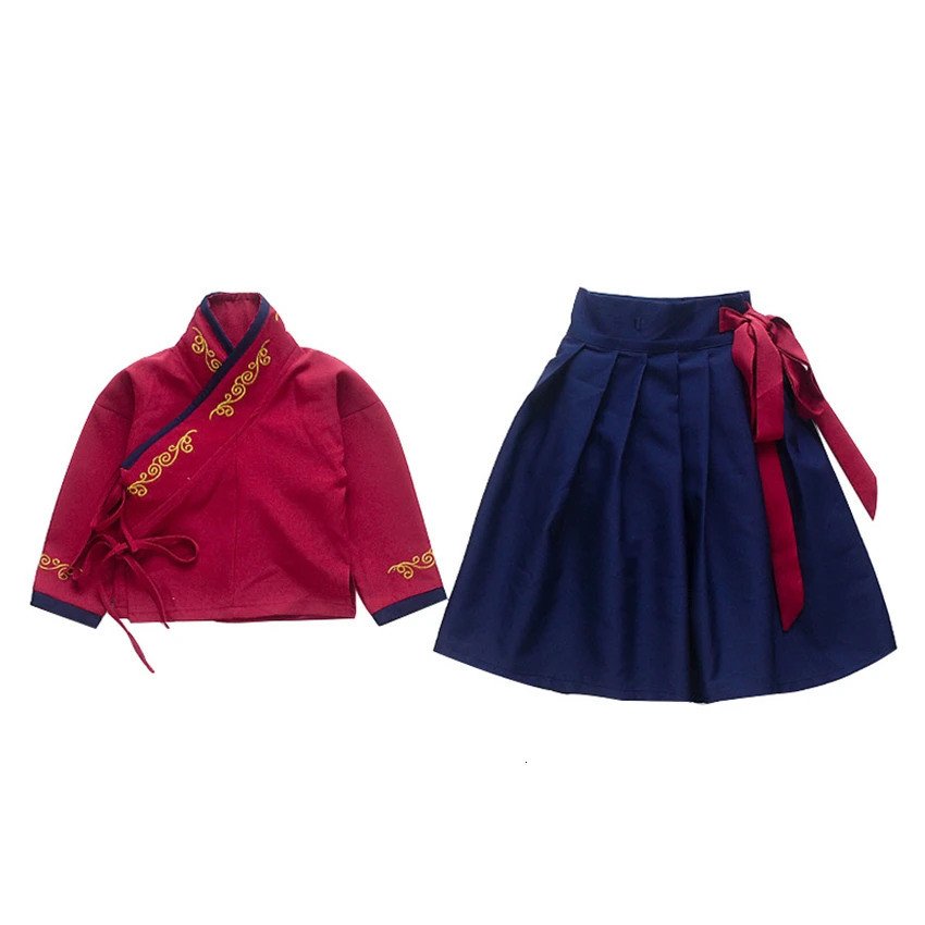 

New Year Boys Tang Suit Traditional Chinese Clothing Kung Fu Oufit 2019 Long Sleeve Festival Stage Performance Costumes