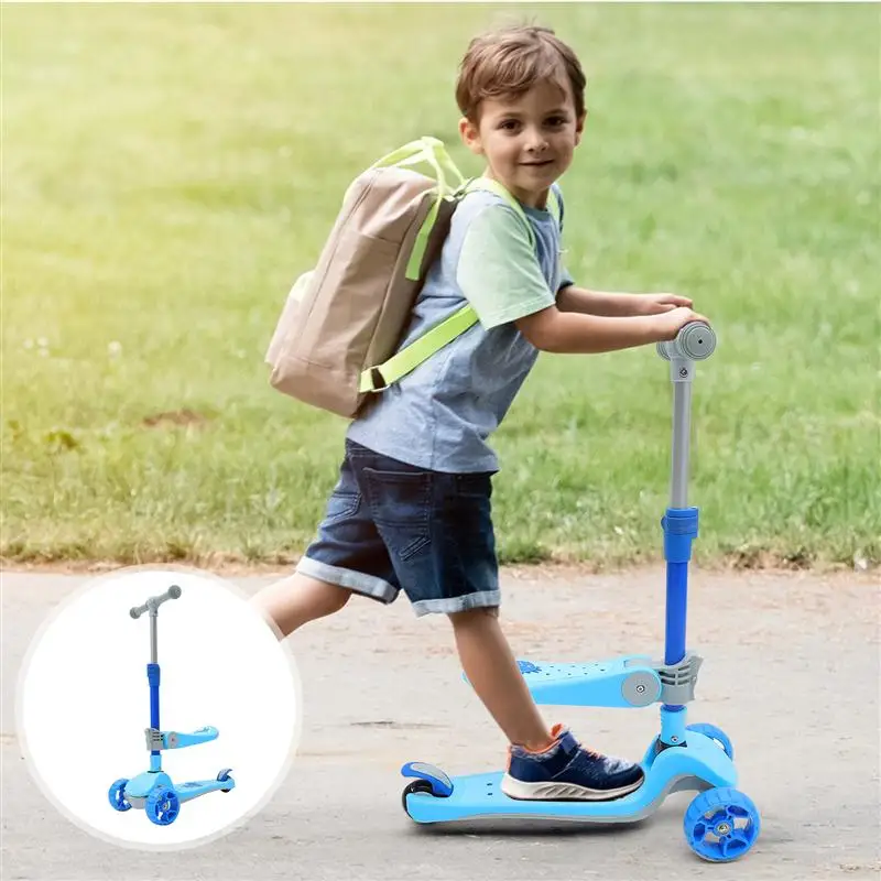 

1Pc Childrens Scooter with Stool Music And Light Two-in-One Scooter for Kids