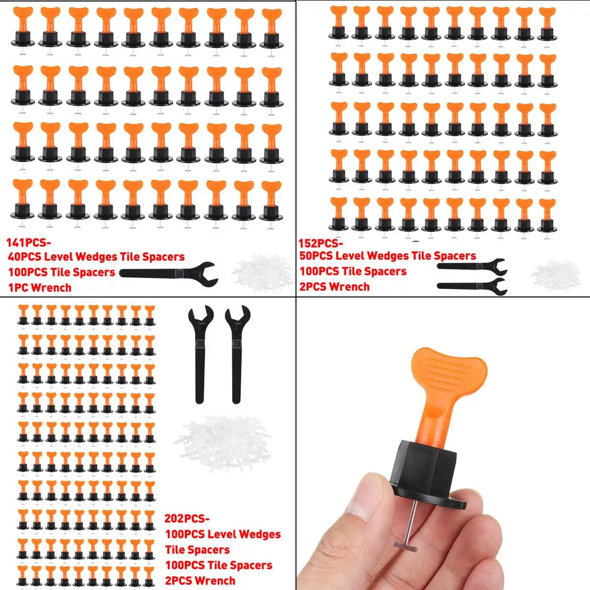 

141/152/202 шт. Выравнивающая кафельная танкетка, система распорки для плитки, плоский керамический выравниватель для пола, стен, строительные и...