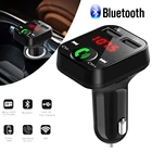 FM-передатчик Bluetooth-совместимый автомобильный комплект свободные руки FM-модулятор стайлинга автомобиля MP3 музыкальный плеер TF флеш-Музыка 5 в 2,1 а USB