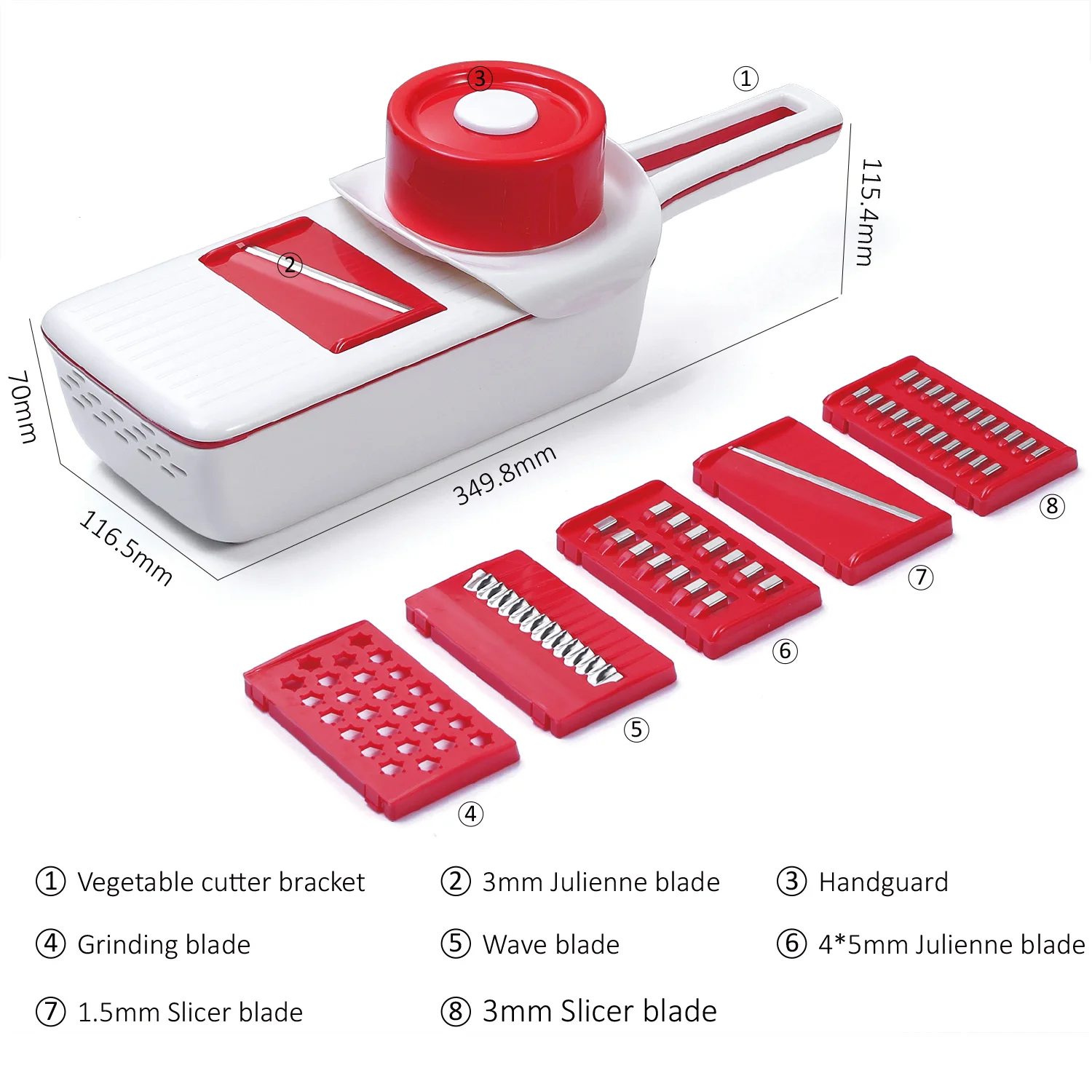 Многофункциональная овощерезка мандолина для фруктов 6 в 1 моркови Салатница